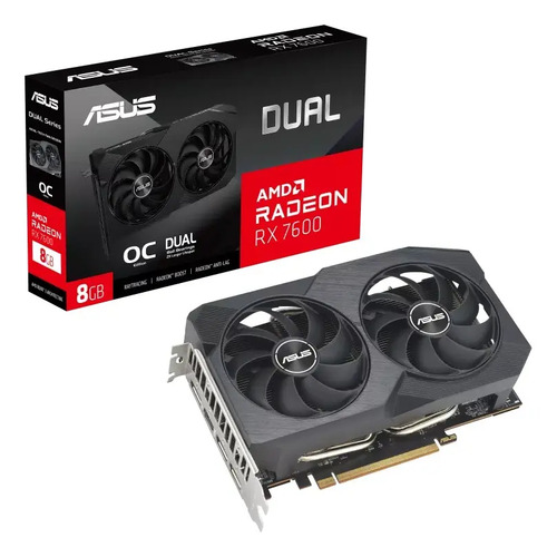Tarjeta Video ASUS Dual Radeon RX 7600 EVO OC Edition 8 GB GDDR6