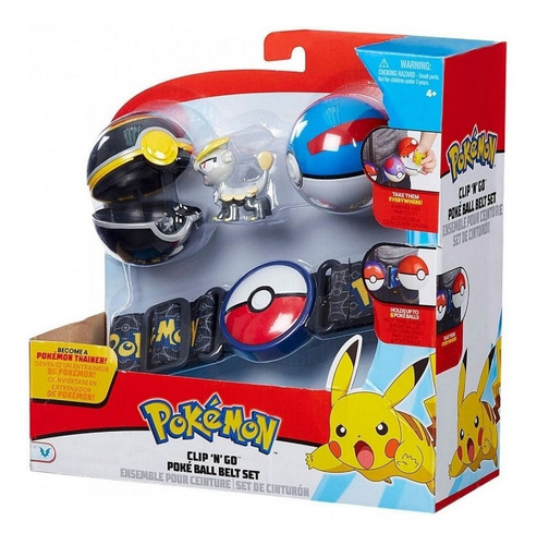 Pokemon Set De Cinturon Con 2 Pokebolas Y Figura Rre 97007