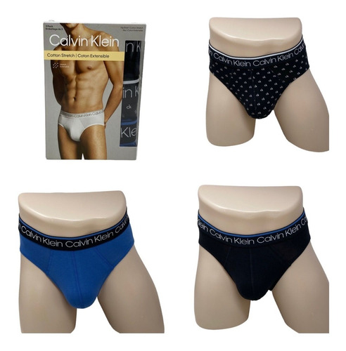 Calzoncillos Trusas Calvin Klein Original Hombre Pack De 3