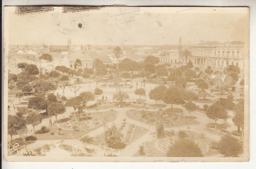 1927 Postal Fotografia Plaza De La Republica Pelotas Brasil