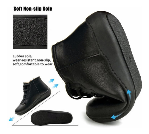 Imagen 5 de 9 de Botas Cortas De Mujer Impermeables Con Cremallera Cálida