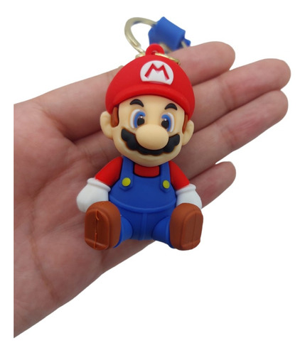 Llavero Mario Bros  Goma 3d 6cm 06