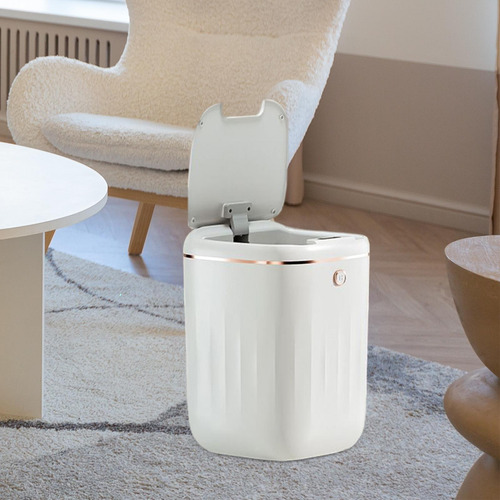 Cubo De Basura De Inducción Con Tapa Eléctrico Práctico