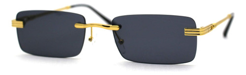 Gafas De Sol Rectangulares Estrechas Og Sin Montura De Lujo