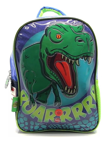 Mochila Espalda Jardin 12puLG Dinosaurio Con Sonido Manias