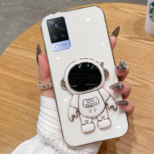Para Funda De Silicona Para Vivo V20 V21 V21e Con Astronaut
