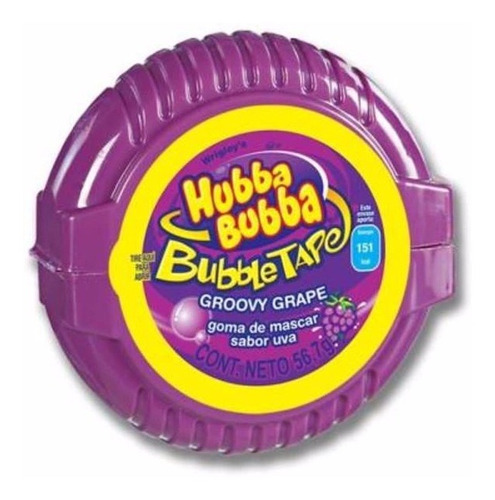 Hubba Bubba Bubble Tape Chicle En Rollo 6 Piezas