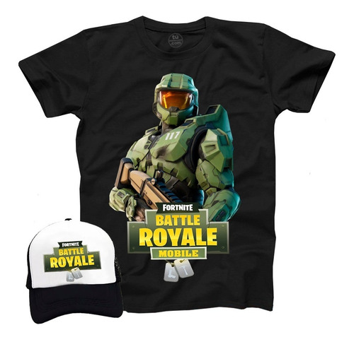 Camiseta Fortnite Battle Royale + Gorra Promo Exclusiva !