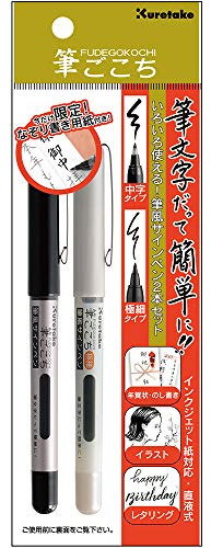 Ecc177-001 Brush Pen, Set Of 2, Brush Friendly And Extr...