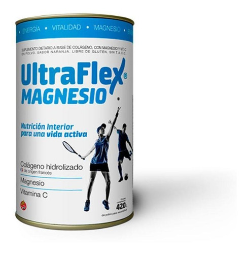 Ultraflex Magnesio Colágeno Hidrolizado En Polvo 420gr