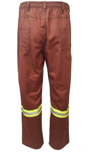 Imagem 2 de 2 de Calça Profissional Com Refletivo E Elástico Na Cintura
