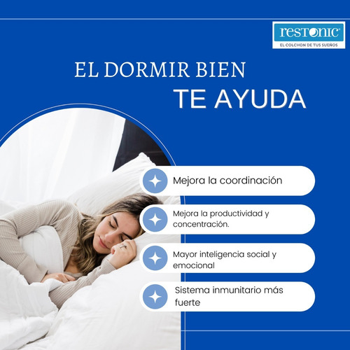 Colchón Queen Size Restonic Ortopédico Frescura Máxima