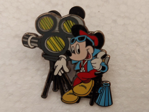 Pin Mickey Mouse Director De Cine Retro (Usado)
