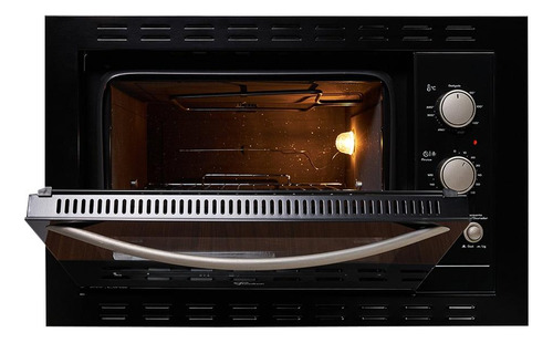 Forno Elétrico Fischer Para Embutir 44 Litros Fit Line 220v Cor Preto