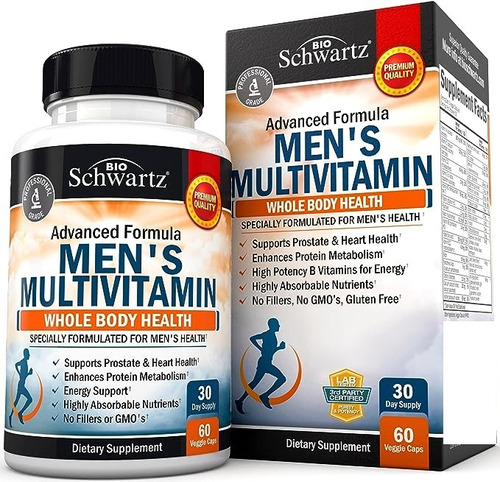 Bioschwartz Mens Multivitamin 60caps Salud Del Cuerpo
