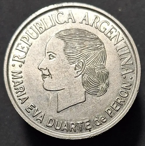 Moneda Argentina 2 Pesos Eva Peron 2002 (Usado)
