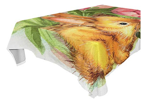 Naanle Easter Conejo De Conejo Primavera Floral K1ncs
