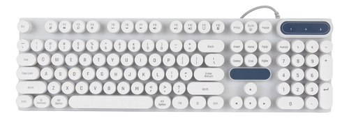 Teclado Con Cable Para Juegos, Redondo, Usb, 104 Teclas, Ret