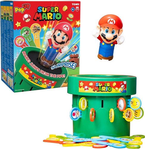 J546 Juego De Mesa Familiar Pop Up Super Mario 2-4 Jugadores