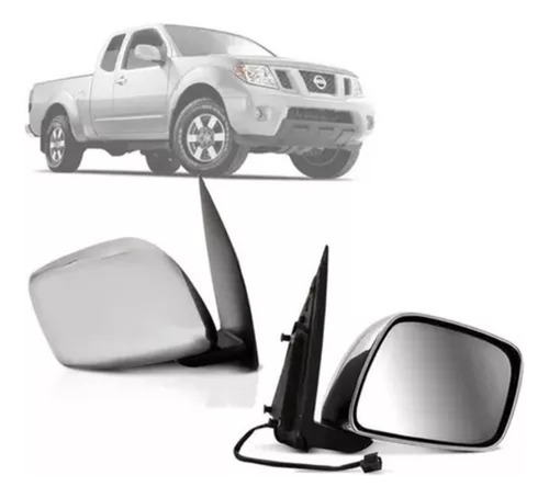 Retrovisor Eletr Cromado Frontier 2008 2009 2010 2011 12 13