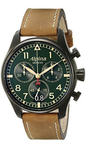 Alpina Hombres Al372gr4fbs6 Startimer Pilot Chronograph Big 