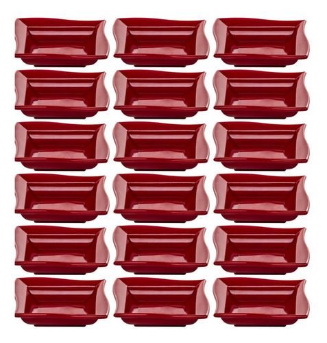 50 Molheira Moove Vermelha Porta Shoyo 6,5x6,5 Cm  Ref 611 Cor Vermelho