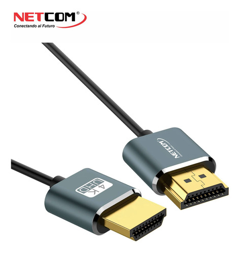 Cable Hdmi 2.0 Slim Delgado Netcom Para Ps5/4 Nintendo 3m