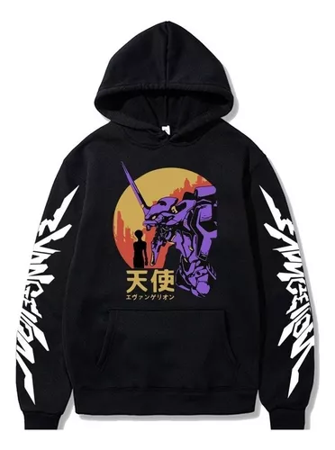 Sudadera Con Capucha Japan Anime Eva 01 Evangelion Print | Cuotas sin  interés