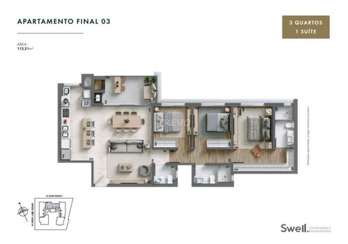 Imagem 10 de 15 de Apartamento - Agua Verde - Ref: 2979 - V-2979