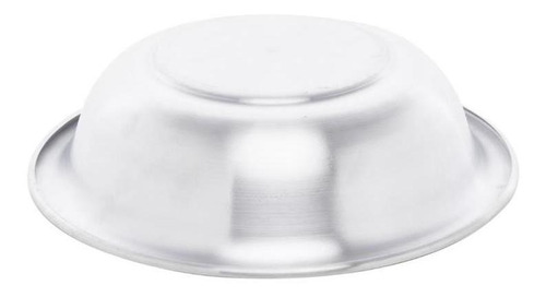 Bacia Aluminio Hw Bacia de Alumínio Para Multiuso, Decoração, Descansar Massa, Lavabo, Cuba, Cerimônia Religiosa, Separar Alimentos, Servir Porções e Hamburguer cinza 1.2 L pacote x 5 u