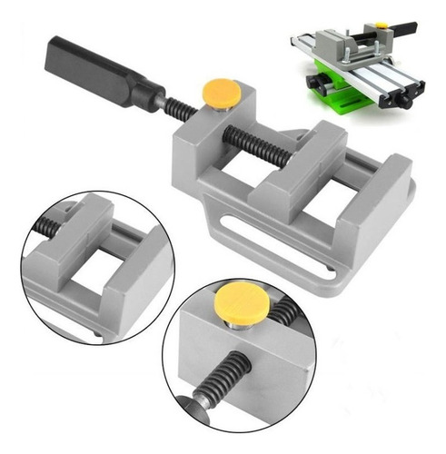 Kit Mini Taladro Prensa Escuadra Carpintería