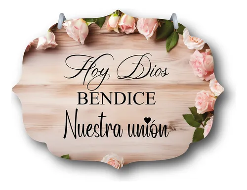 comprar Letrero Pajes Boda Diseño 40x30cm Decoración A6