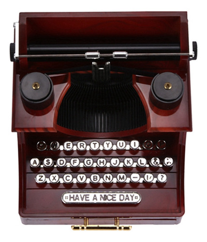 Caja De Música Home Retro Vintage Para Máquina De Escribir H