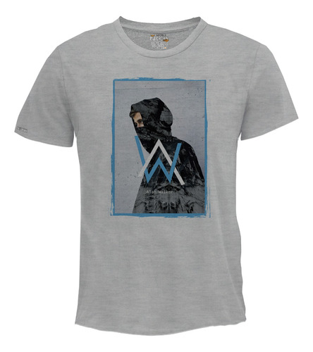 Camiseta Hombre Estampada Dj Alan Walker Electro House Irk2