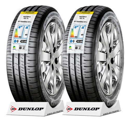 Kit 2 Pneu 185/65r14 Dunlop Sp Touring 86t 5 Anos Garantia