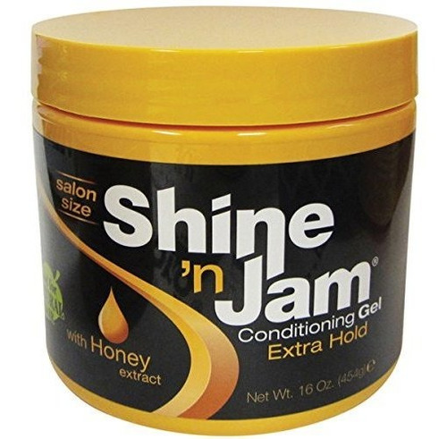 Ampro Shine N Jam Acondicionador Extra Hold 16 Oz Con Miel