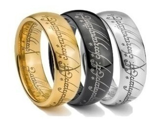Imagen 3 de 4 de Anillo Del Señor De Los Anillos Mas Cadena
