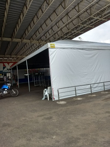 Tenda Piramidal 7x6 M Completa Com 01 Fechamento-lateral Pvc
