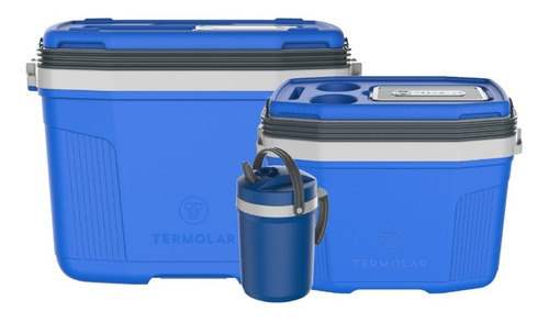 Cooler 32l Y 20l + Cooler Fliptop 2,5l Azul - Kw Kitchenware