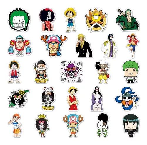 One Piece 100 Calcomanias Stickers Contra Agua Laptop Anime