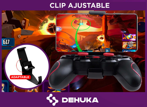 Celulares Android compatíveis com joystick, acessórios Dehuka, dispositivos de controle, teclas de mapeamento, botões programáveis, gamepads, gamepads, jogos, jogos, sem fio, Bluetooth, perfeitos para Pubg e Fortnite