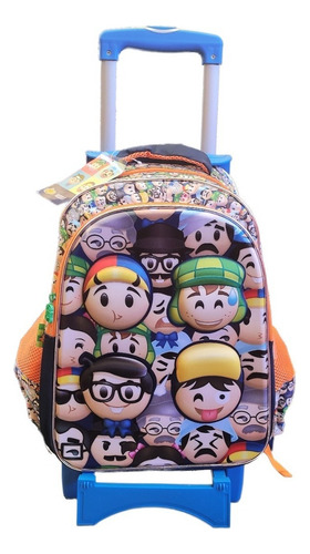 Mochila Escolar Con Carro Primaria Chavo Del 8 Urbania Color Azul