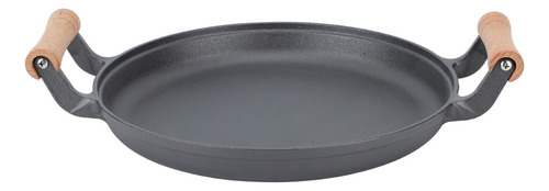 Sartén De Barbacoa De Hierro Fundido De 33 Cm