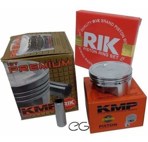 Kit Pistão Kmp Aneis Rik Cg Titan Bros 150 P/ 190cc