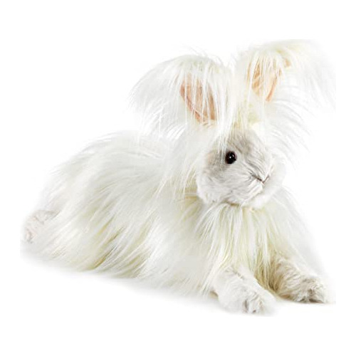 Marioneta De Mano De Conejo De Angora Folkmanis, Blanco