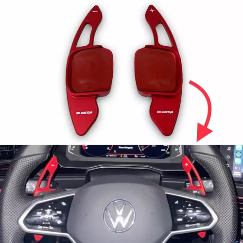 Par Extensores Paddle Shift Carro Vw Novo Polo Nivus Jetta