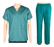 Comprar Conjunto Médico Enfermero Casaca Pantalón Verde Inglés