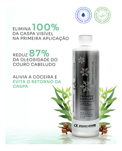Kit Tratamento Para Caspa Macho-lândia - Anvisa Grau 2