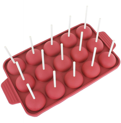 Freshware Cb-121rd 15-cavity Silicone Mold For Cake Pop, Har