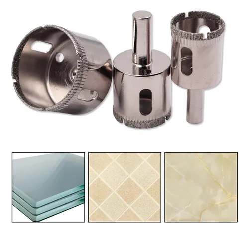 Kit 3 Sierras De Corte Diamantadas Para Gres Porcelánico